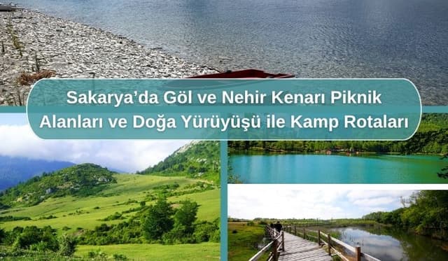 Sakarya’da Göl ve Nehir Kenarı Piknik Alanları ve Doğa Yürüyüşü ile Kamp Rotaları